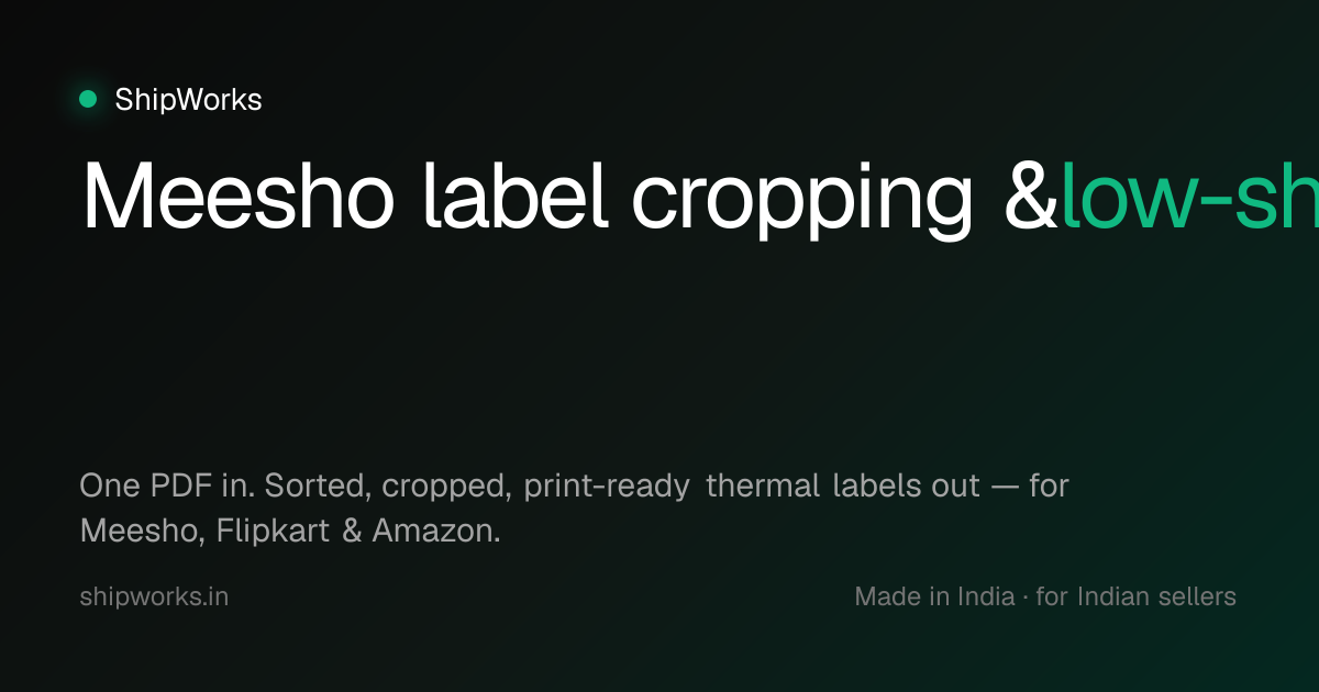 Meesho seller toolkit: labels, shipping & AI — ShipWorks